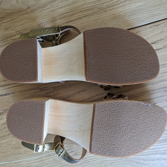 Swedish Hasbeen *never worn* Braided Sandal Wooden Clog - Picture 4 of 15